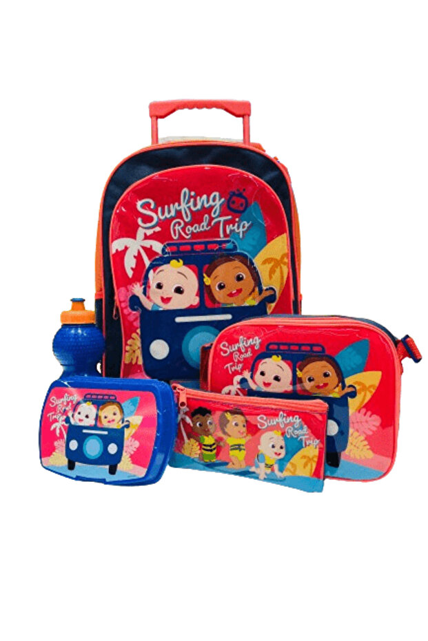 Cocomelon Trolley Bag 16 inch - 5 in 1 Value Pack