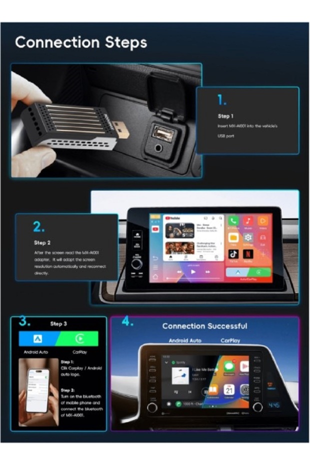 Moog Max AI BOX MX-AI001 Smart CarPlay and Android Car Adapter - 5