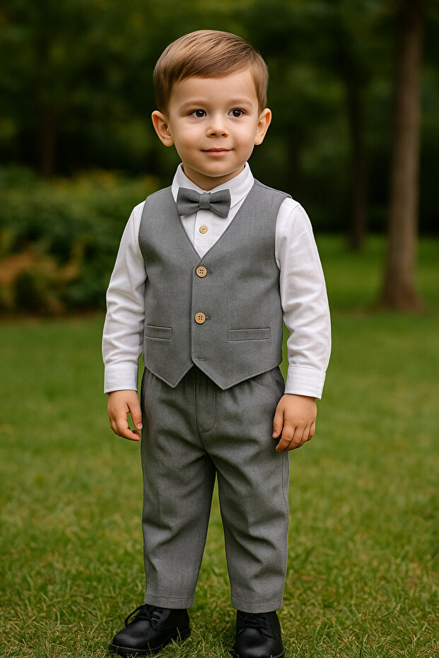 Boys' London Vest Set Suit