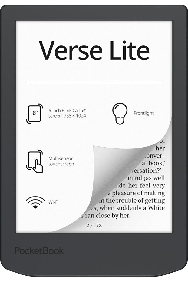 Verse Lite 6" E-Ink Carta Dokunmatik Ekranlı e-Okuyucu | Göz Dostu | Kompakt ve Hafif - 1