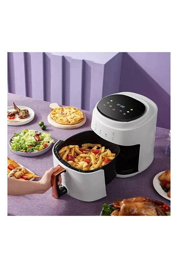 8L COOKCHEN Multifunctional Digital Touch Air Fryer 8L 2800W White