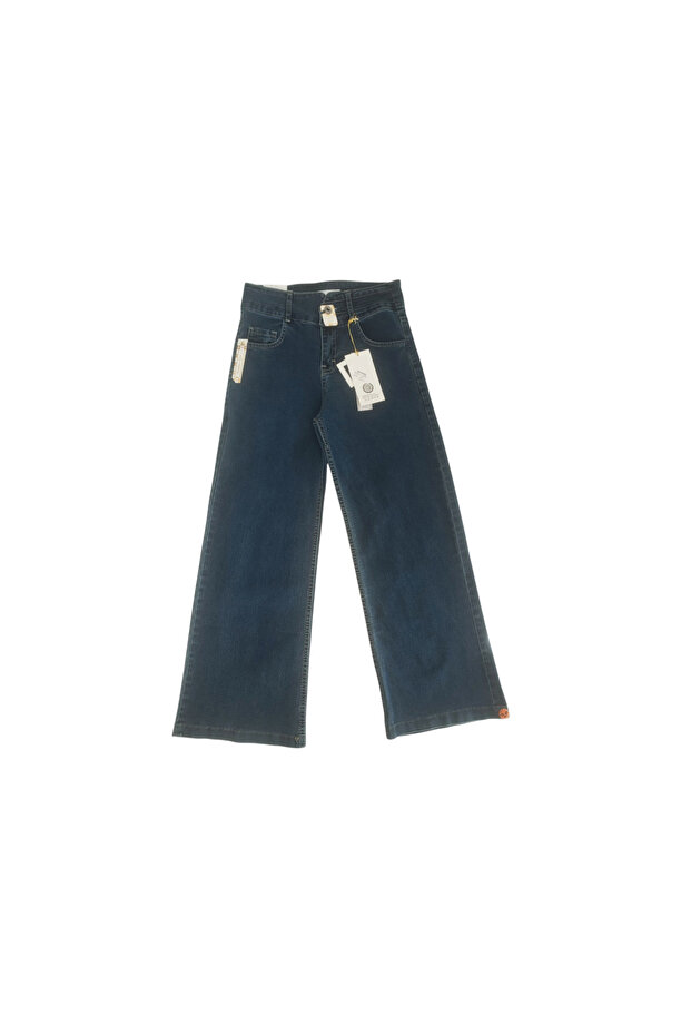 Wide Leg Girl's Jean Trousers