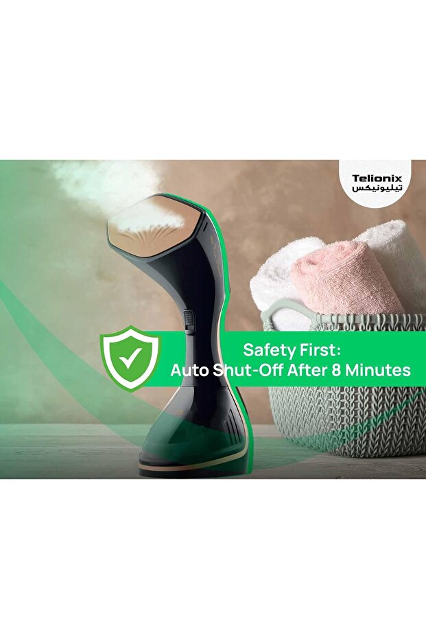 مكواة بخار رقمية محمولة باليد، 1600 واط، بخار متعدد الزوايا، قاعدة سيراميك، قابلة للإزالة - 6