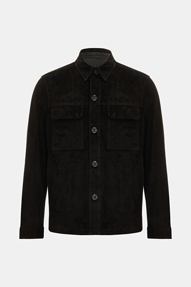 SİYAH DERİ GÖMLEK - 2