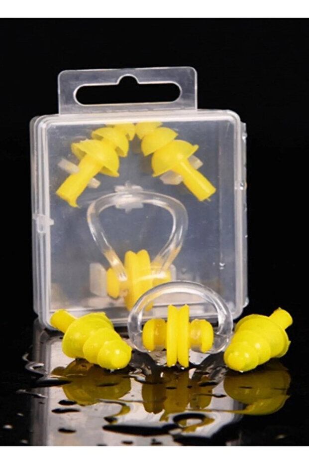 مجموعة حمام السباحة لسدادات الأذن والأنف - 1