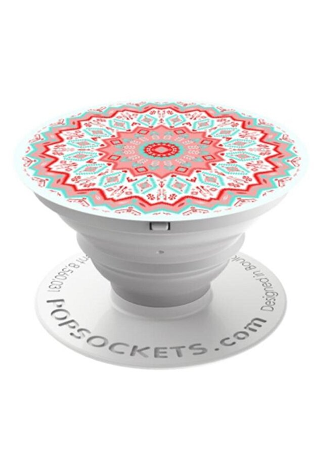 Universal with Adhesive Stand, Model Red Aztec Mandala - 1