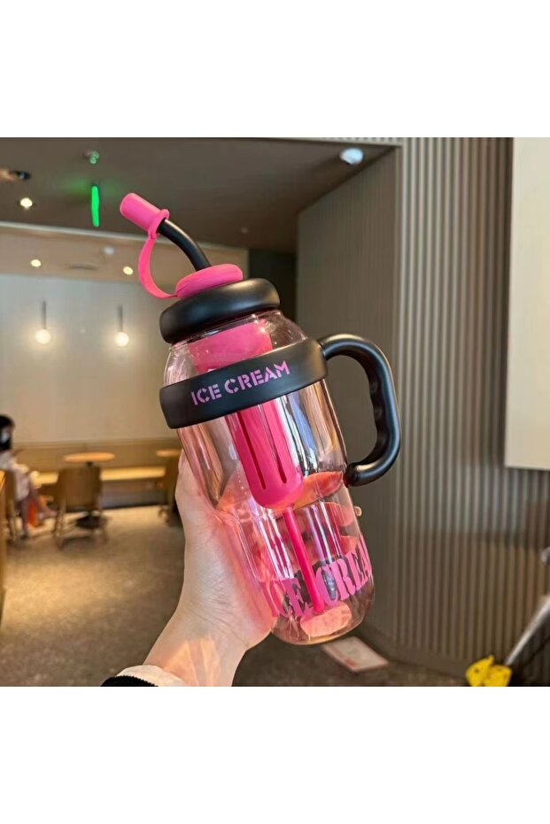 600ML Children's Water Bottle - Bpa Free, with Straw and Drip-Free
