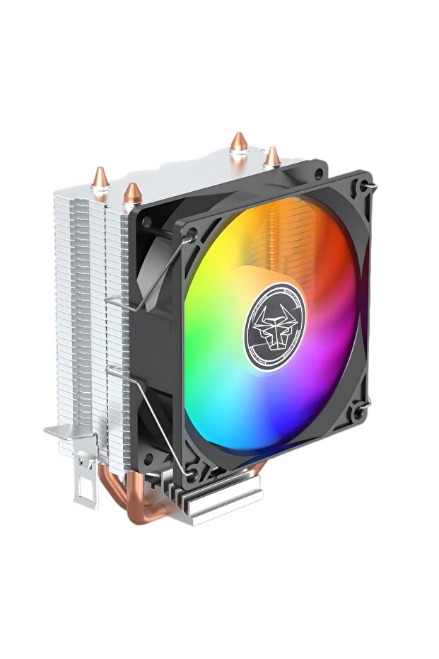 LC-200A-B RGB 2 Bakır Borulu Siyah Kule Tipi CPU Soğutucu - Yüksek Performans - 2