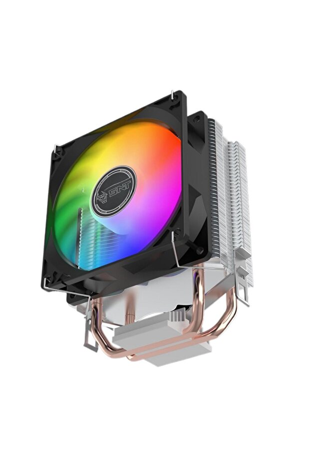 LC-200A-B RGB 2 Bakır Borulu Siyah Kule Tipi CPU Soğutucu - Yüksek Performans - 4