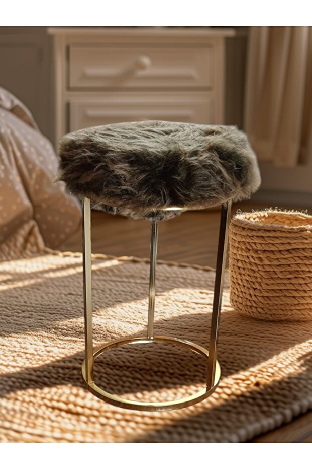 DAİRE PUF GOLD AYAKLI - 1