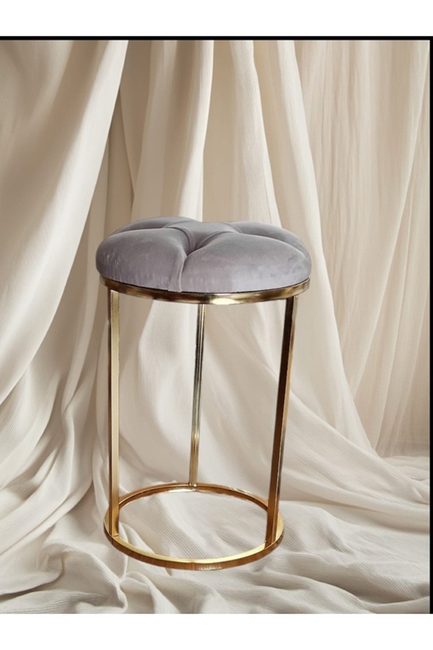 DAİRE PUF GOLD AYAKLI - 1