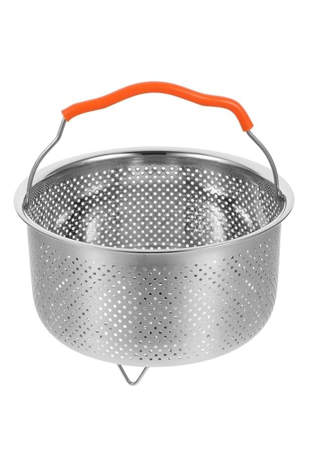 NALACAL Stainless Steel Steamer Basket with Silicone Handle, 2L Mesh Strainer Basket for Vegetables