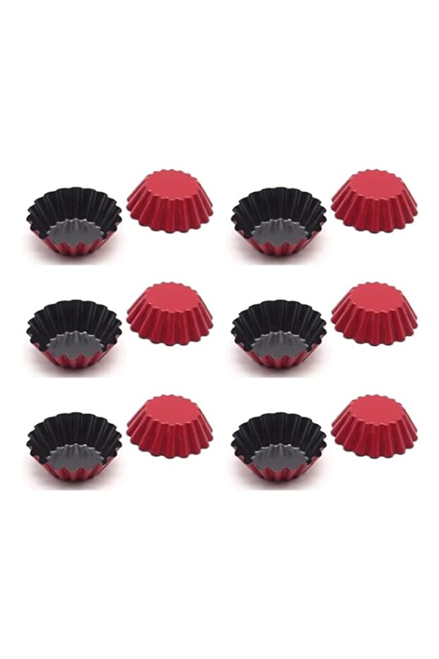Mini Tart Tins Molds Set of 12 for Baking Egg Tarts/Pudding/Quiche/Muffin/Pies