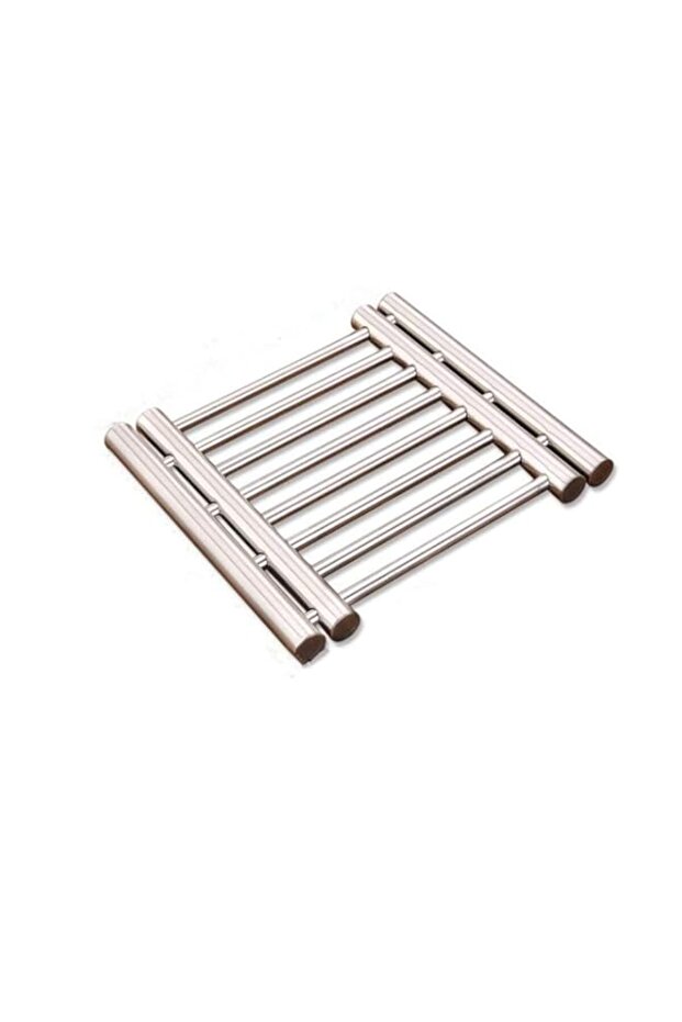 ECVV Metal Adjustable Trivet, Multi-Purpose Spoon Rest and Kitchen Table mats Shrink Pads Non-Slidi