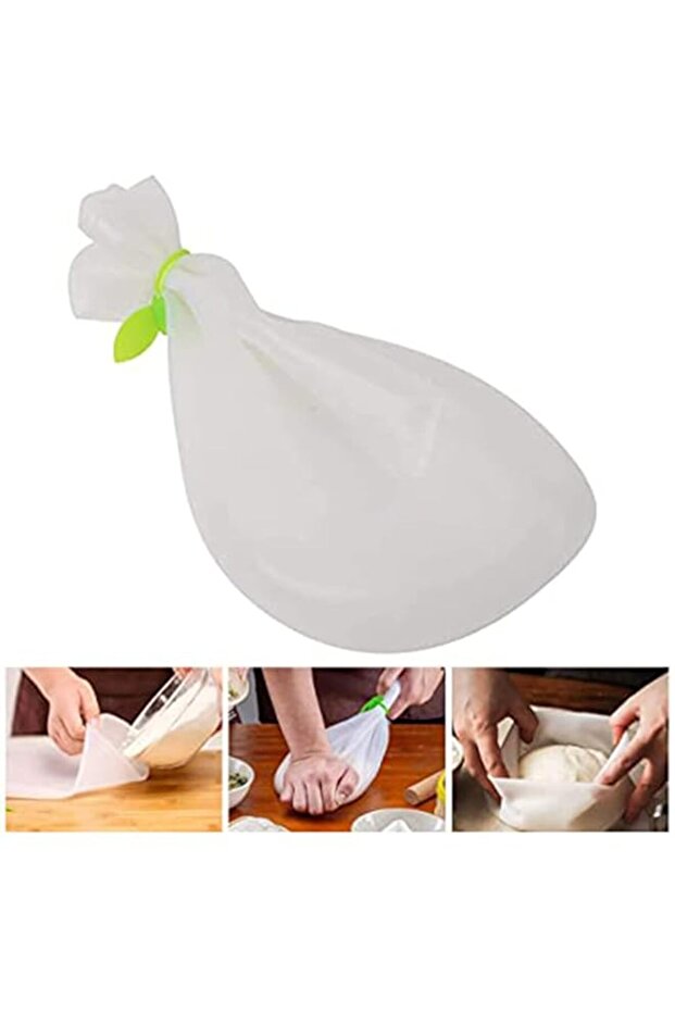 Silicone Kneading Dough Bag for Kitchen Tool, Versatile Dough Mixer for Bread, Pastry, Pizza & Tortilla, Premium Silicone Bakeware, Multifunctional Food Storage Container Cooking Tool