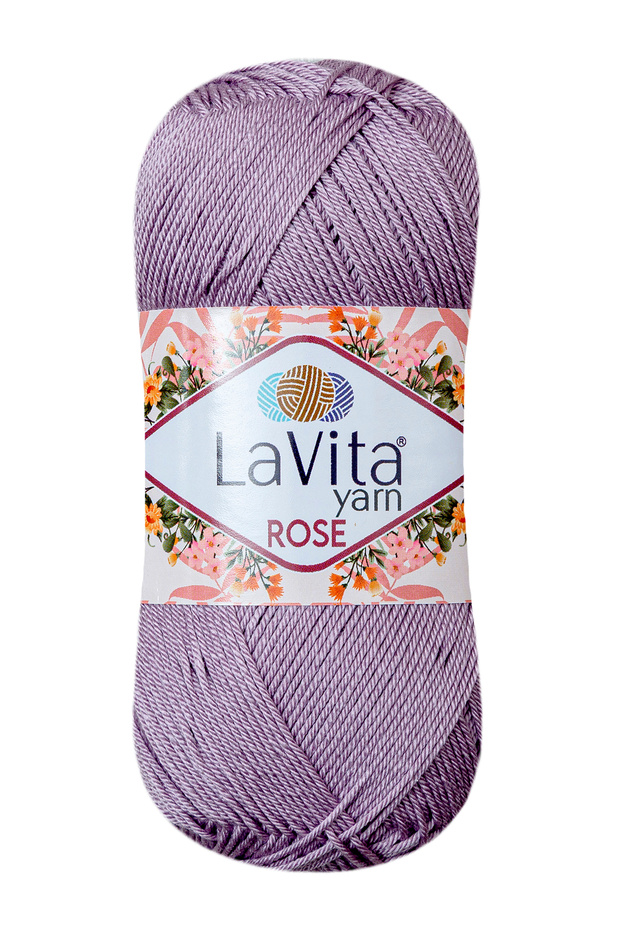 Rose Hand Knitting Yarn 100% Acrylic 100Gr (5127 Lila)