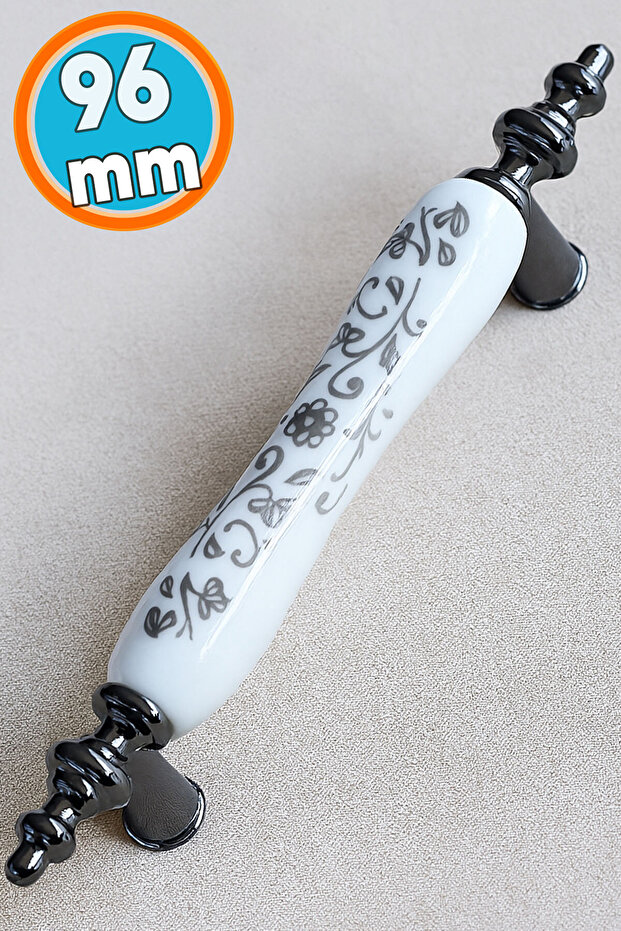 Porcelain Smoked White 96 mm Handles Furniture Kitchen Handles Cabinet Drawer Handle Cabinet Handle
