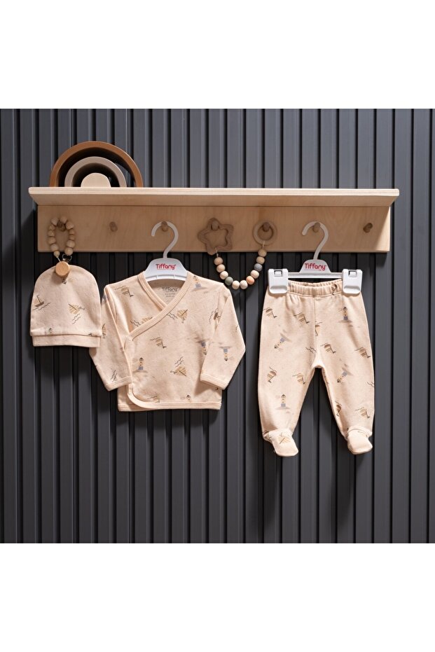 Tiffany Baby Boat Jacquard Theme 3-Piece Bodysuit Set 43078