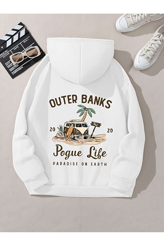 سويت شيرت كبير الحجم مطبوع للجنسين من Outer Banks