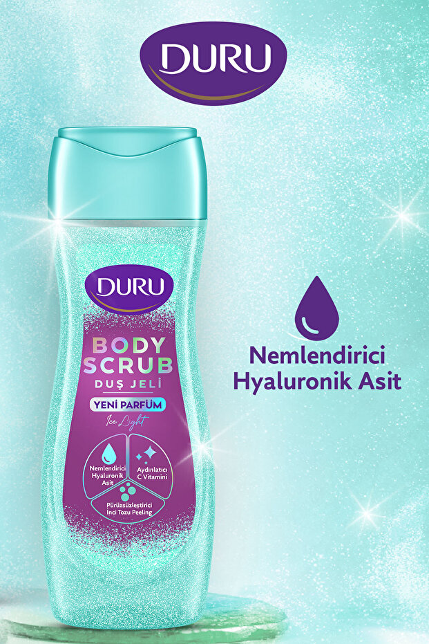 Body Scrub Ice Light Duş Jeli 2x450ml - 4