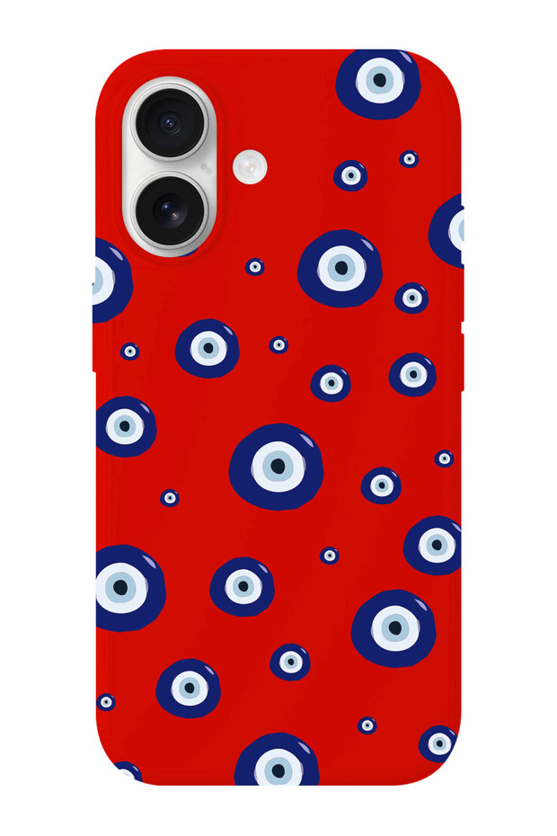 حافظة هاتف واقية متوافقة مع iPhone 16 منقوشة بالخرز من الداخل من جلد الغزال - 1