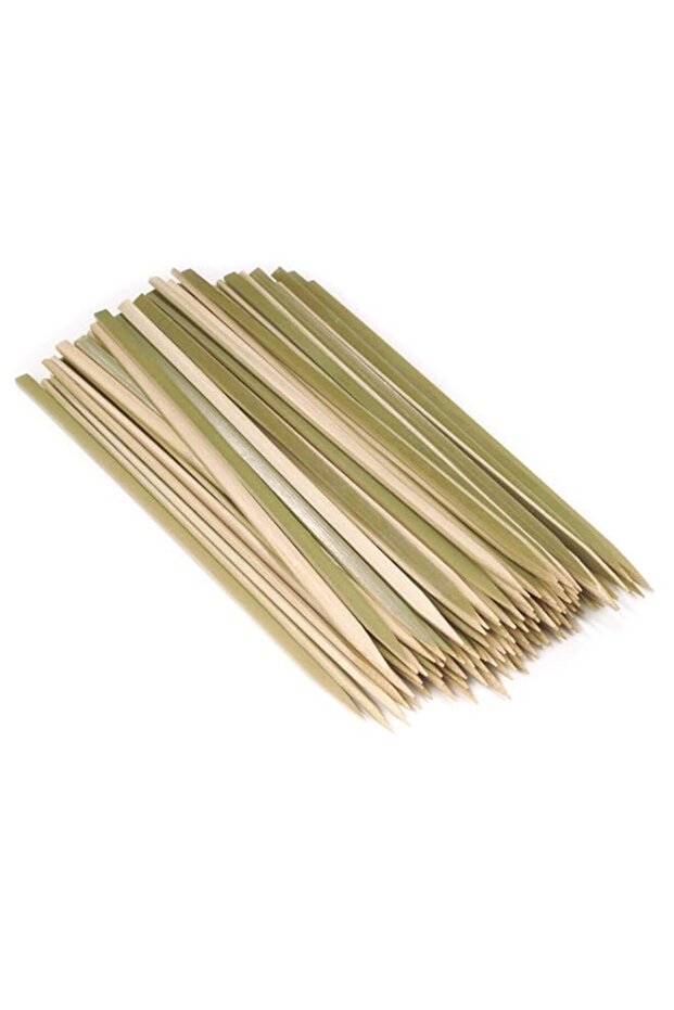 BambooMN Flat Sticks Bamboo Kebab Food Drink Skewers - 9" - 100pcs