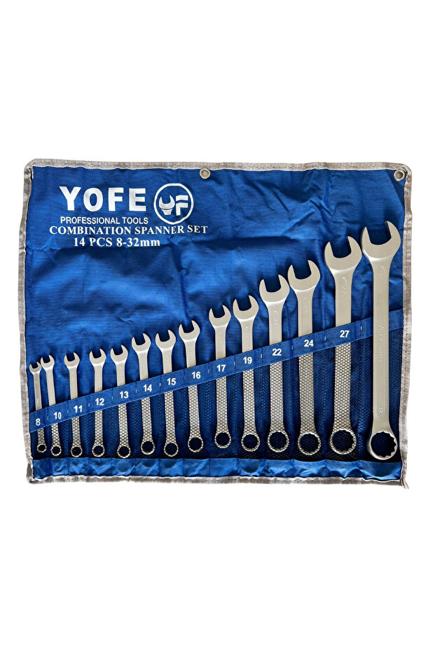 Yofe 14 Piece Combination Wrench Set (8-32mm)