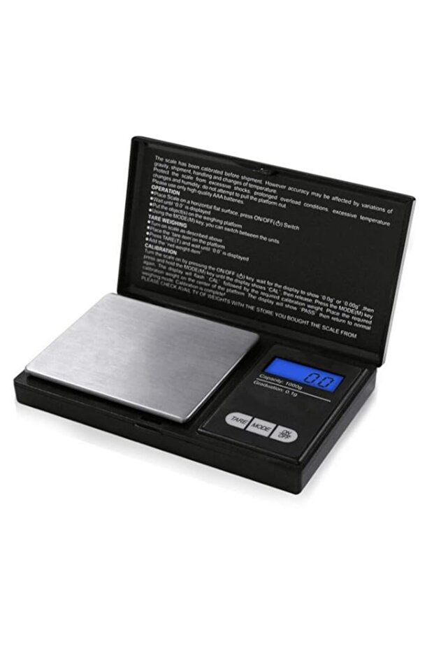 Digital Kitchen Scale – 5kg Capacity – LCD Display – Tare Function – White – Battery Powered - 1