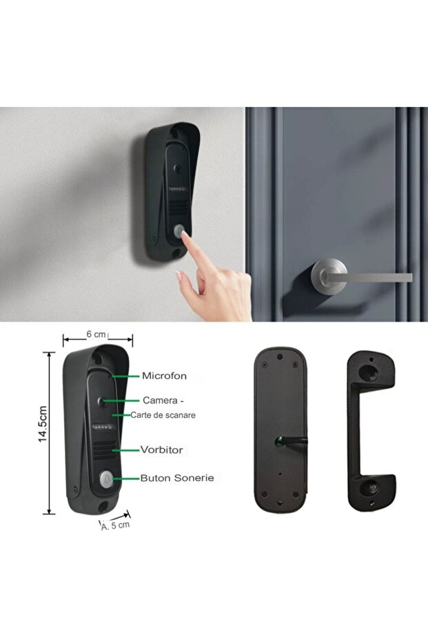 Video intercom system with 7-inch screen, CRISTALIS SALE™, Video intercom with 5 access keys - 4