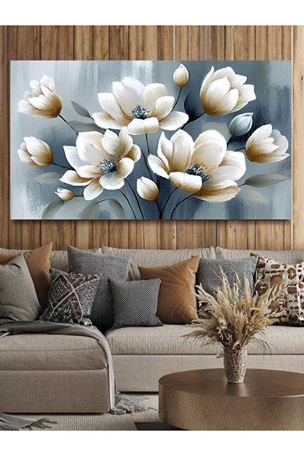 ÇİÇEK BASKILI KANVAS TABLO - 2