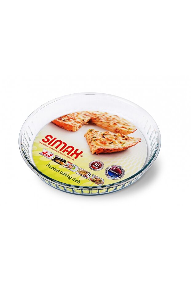 2,10 lt Borosilikat Cam Tart Kalıbı | Isıya Dayanıklı, Fırın ve Bulaşık Makinesi Uyumlu - 3