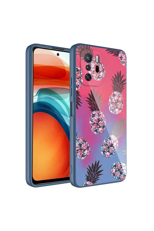 حافظة Redmi Note 10 Pro من السيليكون الصلب المزخرف مع غطاء ايبوكسي SCKS لحماية الكاميرا - NO3
