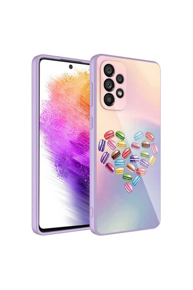 حافظة لهاتف Galaxy A23 مع غطاء حماية من السيليكون الصلب SCKS من الإيبوكسي - NO1