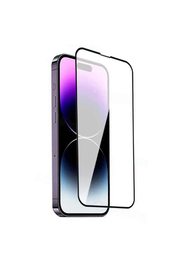 واقي شاشة من الزجاج المقسى مضاد للصدمات ومضاد للكهرباء الساكنة متوافق مع هاتف iPhone 14 Pro Max