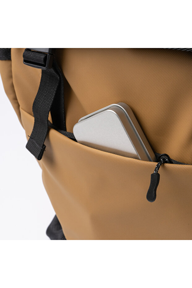 PU Leather Flap Backpack - 5