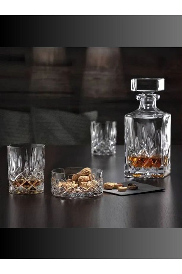 7 Parça Viski Bardağı-Karaf Şişe Takımı(6 ADET 340 ML-VİSKİ BARDAĞI-750 ML-VİSKİ-VOTKA-ŞARAP KARAFI) - 2