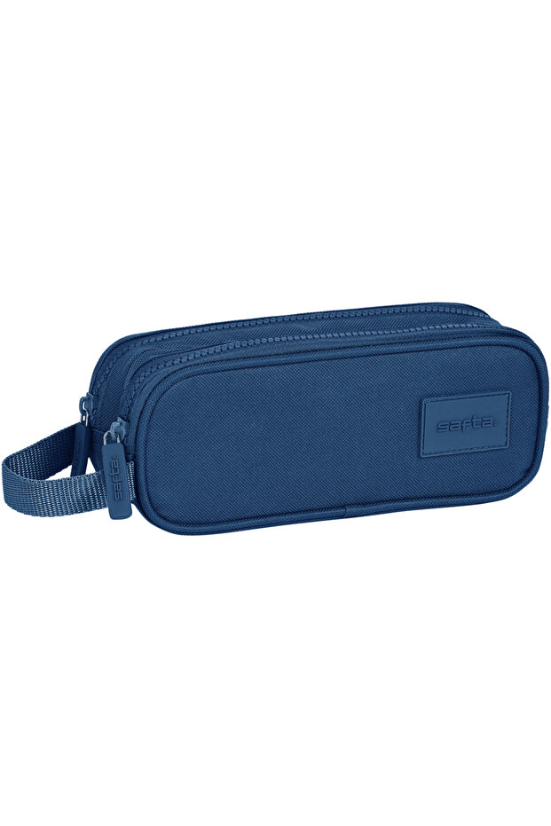Penar Basic Navy Blue cu 2 compartimente, 21x8x6 cm - 1
