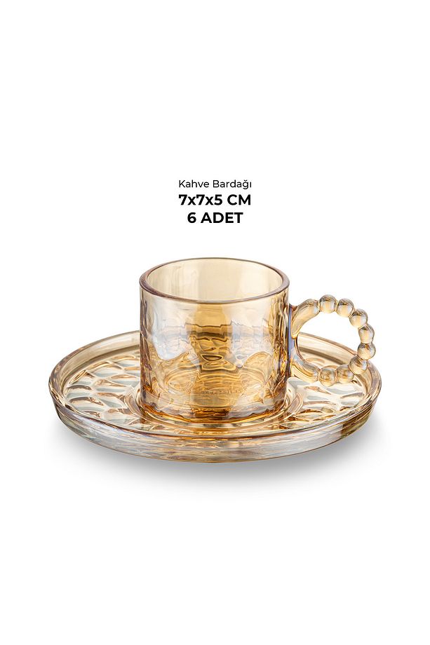 Çifte Kavrulmuş 100 ml 6'lı Kahve Fincan Takımı - 10