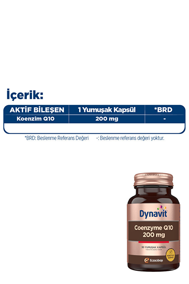 Coenzyme Q10 200 Mg 30 Yumuşak Kapsül - KoenzimQ10 – Ubikinon - Kalp - 4
