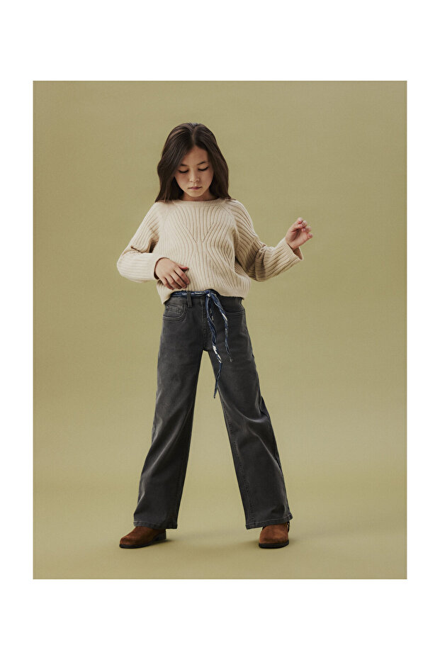 NKFROSE SZEROKIE JEANSY 8808-DT TB - 5