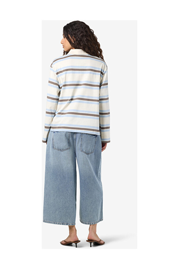 NMAURA L/S KOSZULKA POLO W PASKI JRS - 4