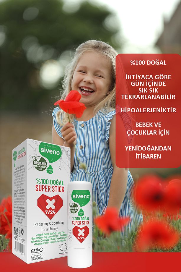 %100 Doğal Super Stick Anlık Yatıştırıcı Onarıcı Organik Yalancı Iğde Yağlı bitkisel 6 G - 7
