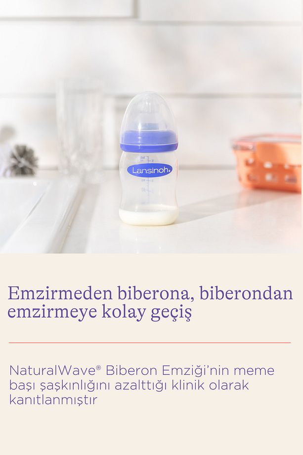 160 ml Cam Biberon ve NaturalWave® Biberon Emziği (1 Ay+) - 3