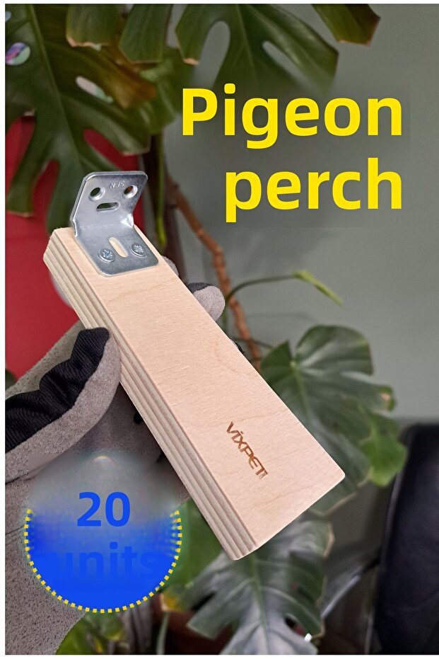Wooden Pigeon Perch 14 cm 20 Pieces Single Wooden Resting Perch