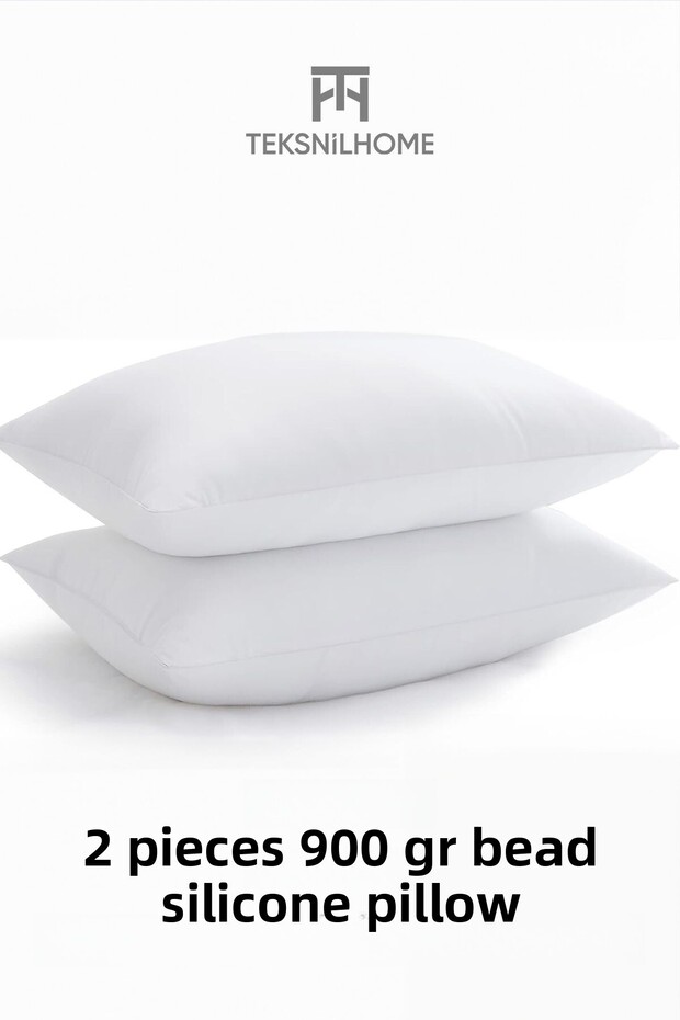 2 pieces beaded silicone pillow | 900 grams | hypoallergenic | 50x70 cm | hotel quality