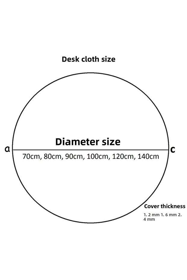 1.2mm Transparent PVC Circle Table And Tablecloth Protector | Table Pad Acetate Round Tablecloth - 3