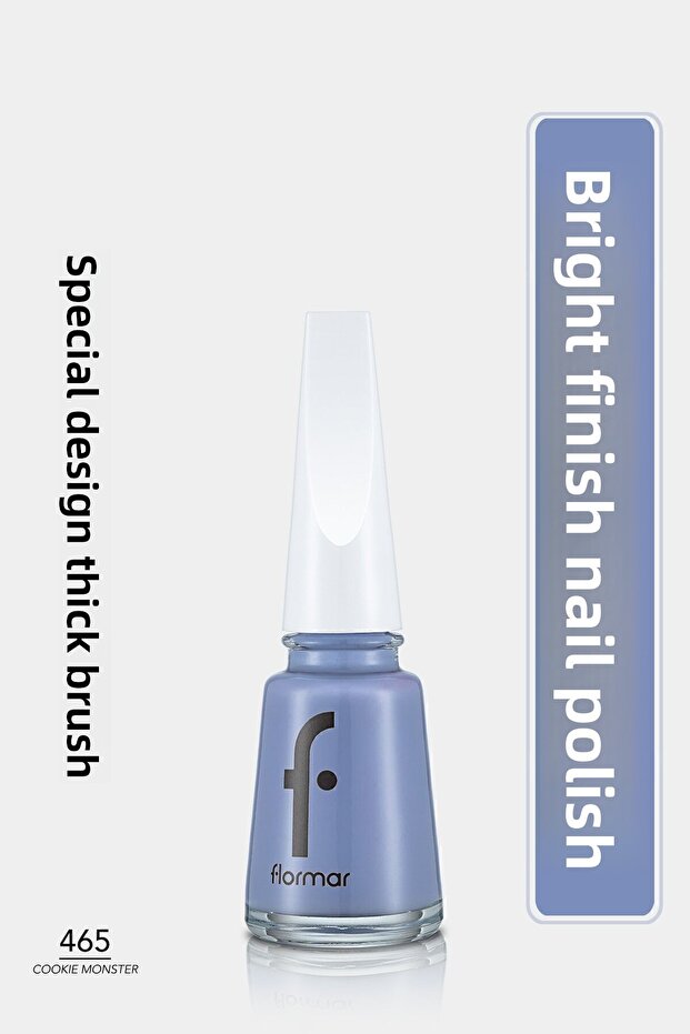 Shiny Nail Polish (Blue) - Nail Enamel - 465 Cookie Monster - 8682536036191