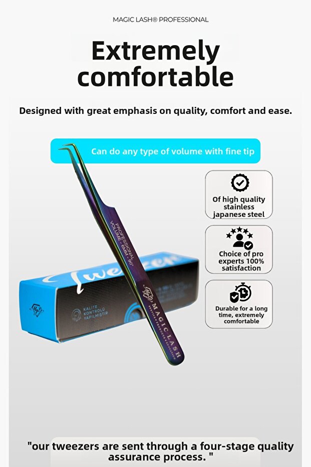 ملقط حجم الرموش الحريرية متعدد الألوان - 3