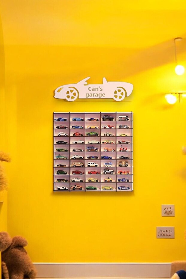 Hotwheels Toy Car Rack 50's White (Suitable for Hotwheels Cars)