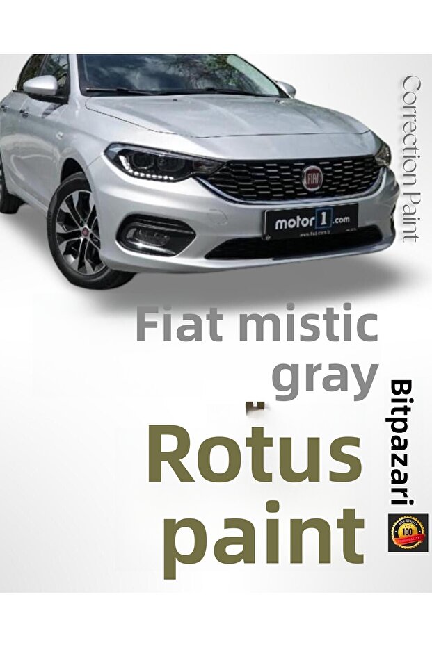 Fiat Egea Metallic Mystic Gray - 612 - Professional Touch up Paint - Stone Mark and Scratch Remover